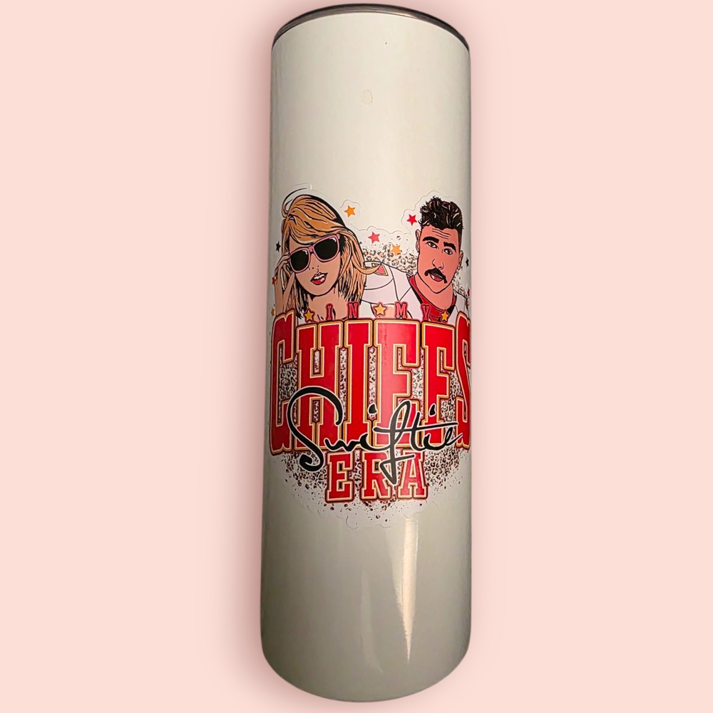 White Chiefs Tumbler with Red Design
